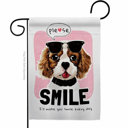 PATIO TRASERO Please Smile Animals Dog 13 x 18.5 in. Double-Sided Decorative Vertical Garden Flags for PA3920125
